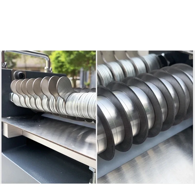 Machine à refendre le cuir, 220V, pour tissu, épaule, petite ceinture, Machine à découper, vitesse réglable, couteau rond industriel