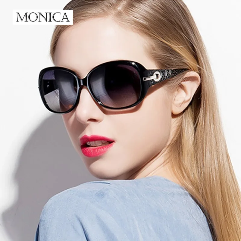 Oversized Polarized Sunglasses Women Retro Designer Uv400 Protection Eyewear Fashion Shades Elegant Ladies Big Frame Sun Glasses