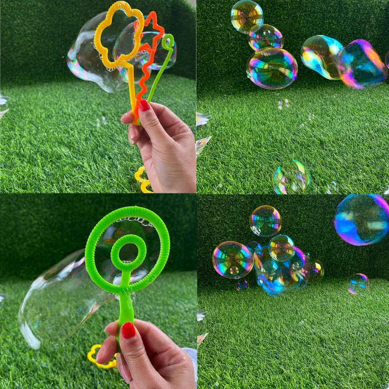 Bubble Blowing Tools In Various Shapes Parent-child Interaction Props Outdoor Garden Toy Magic Bubble Circle Props Set