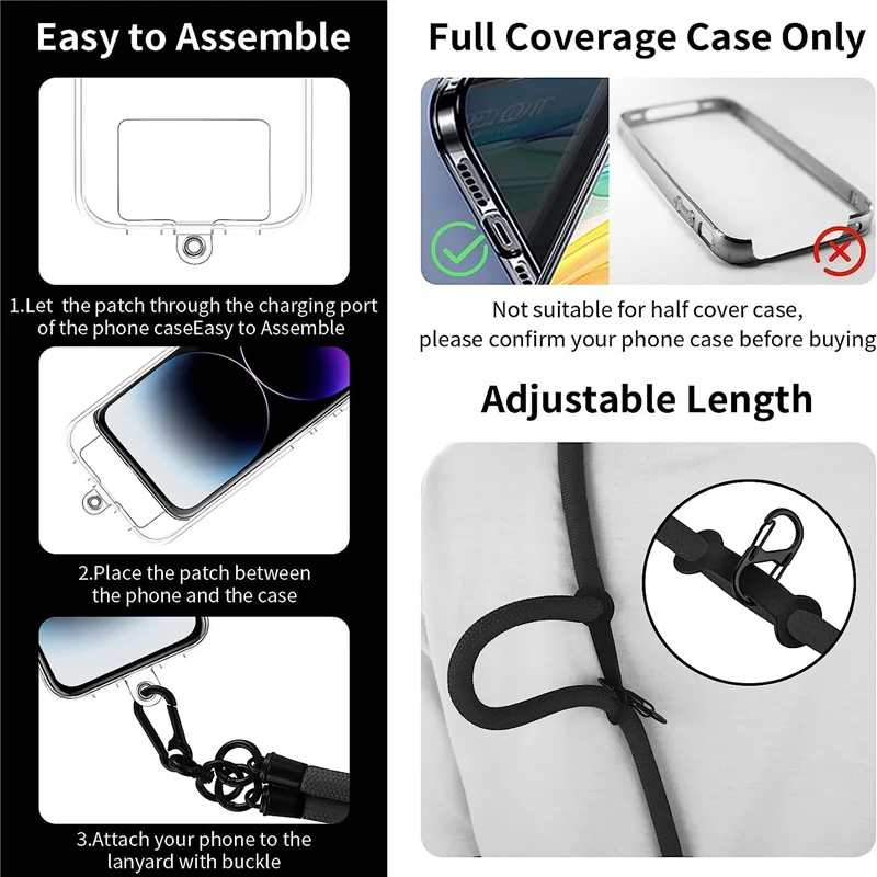 150CM Adjustable Phone Lanyard Neck Cord
