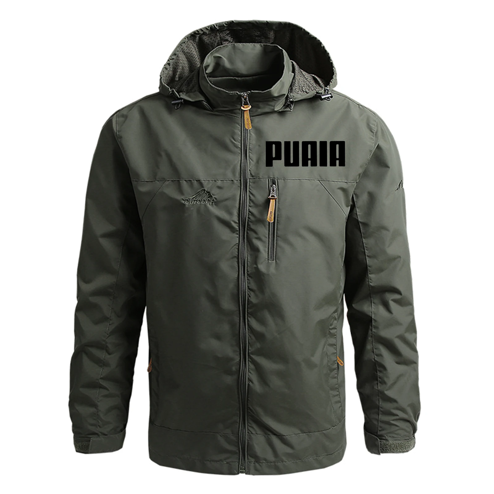 Jaket bertudung untuk pria, mantel modis musim dingin, jaket Windbreaker tahan air kasual, jaket berkemah, jaket Hiking, jaket Windbreaker pria, pakaian luar 2024