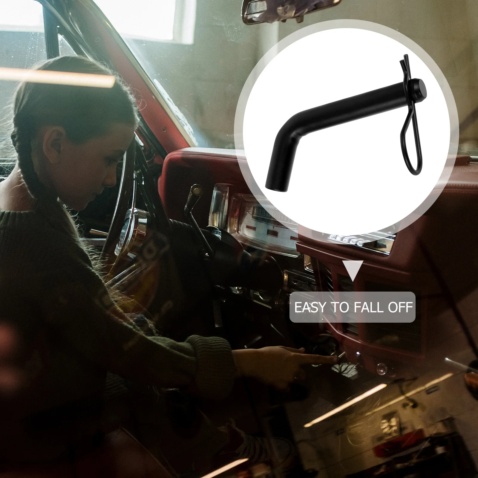 

2pcs 5/8" Hitch Pin Lock Clip Heavy Duty Towing Hook For Car Trailer Receiver Bumper Locking Pin Trailer Accessories