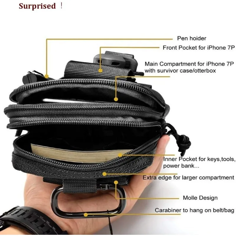 Tactical Leg Bag Fanny Pack Men Camouflage Riding Locomotive Multifunctional Belt Leggings Hanging Waist Bag Pochete Waterproof view 6