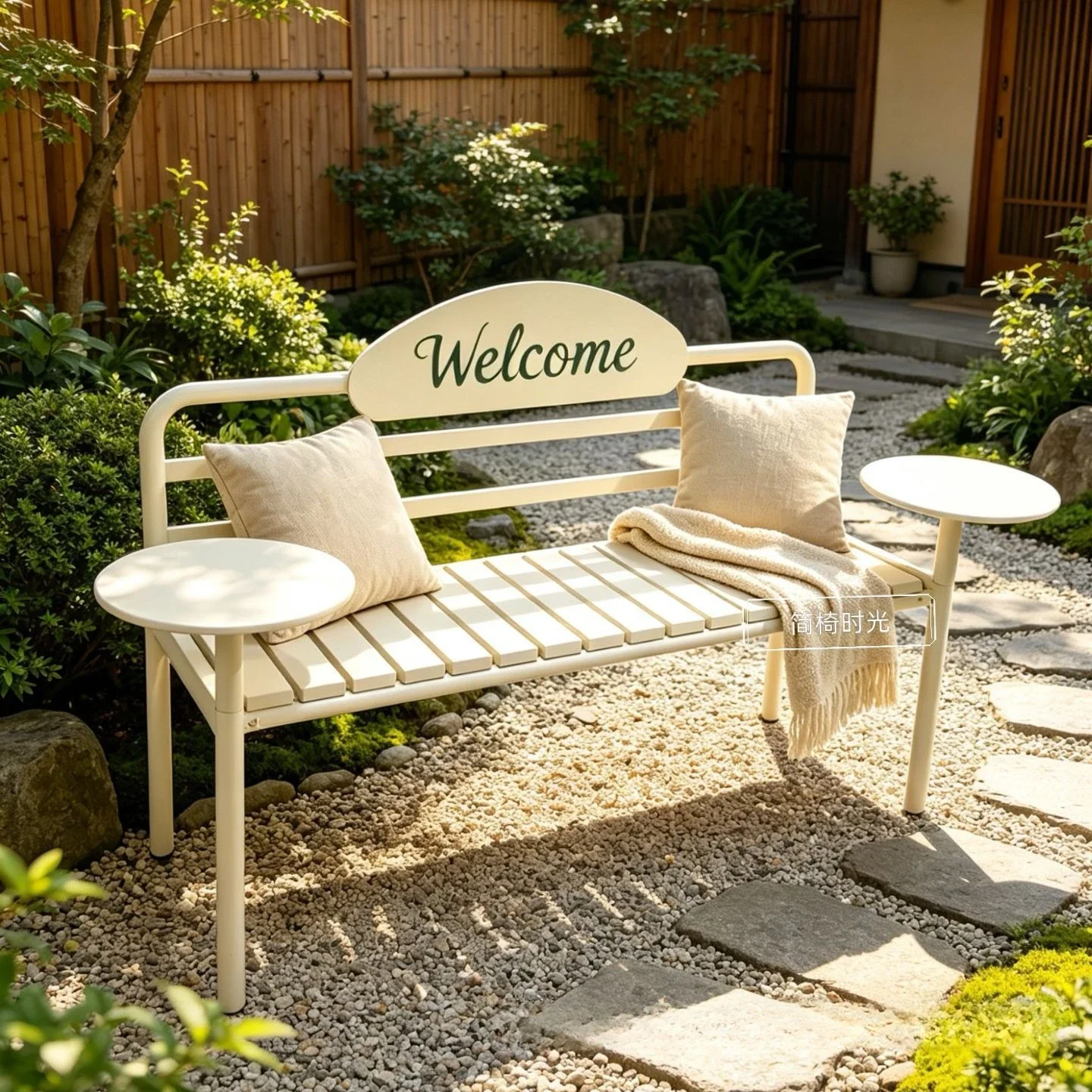 Rest chair shopping mall park milk tea coffee shop outdoor bench photo backrest waiting