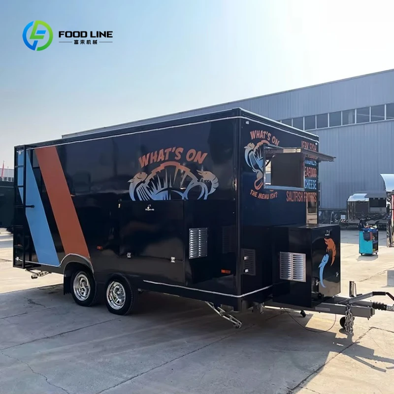 

Hight Quality Mobile Food Trucks Concession Trailers Fully Equipped Pizza Truck Bbq Hot Dog Fast Food Trailer with Snacks