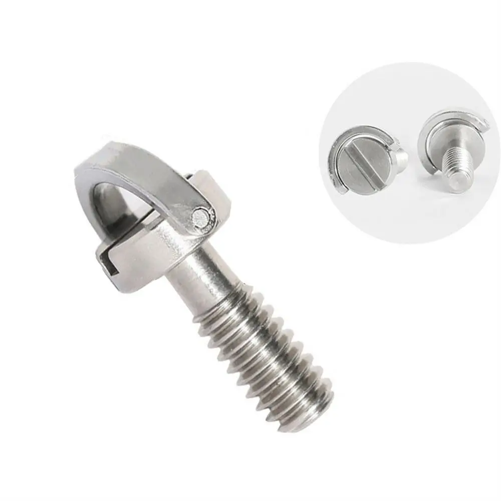 Photography Tripod Silver For DSLR Fixed Adapter Screw Adapter 1/4 Inch Screw D-Ring Screw Camera Screw Tripod Screw