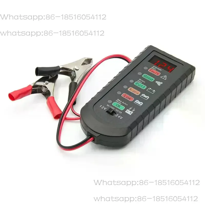 1Pcs 12V 24V Alternator Tester Car Battery Tester LED Display 6 Light Car Battery Checker Analyzer Auto Repair Diagnostic Tool