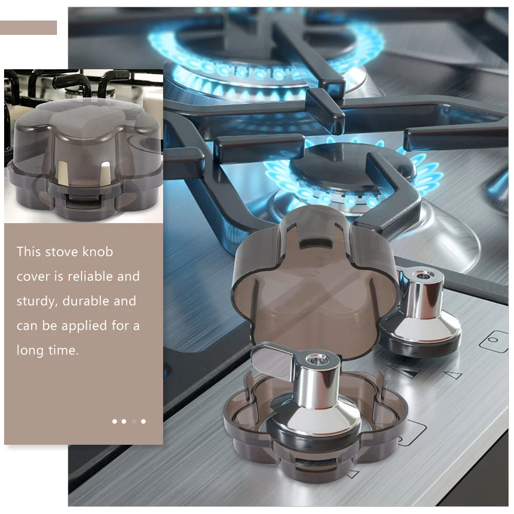 

6Pcs Gas Stove Knob Safety Covers Childproof Gas Burner Knob Guards Oven Childproof Lock Protection Child Proof Stove Guard
