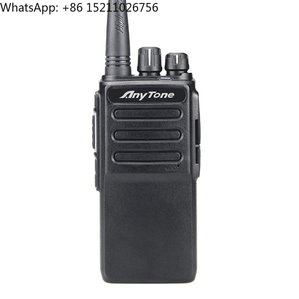 PMR 446 MHz Anytone V15 Type C Charger Priority Scan Function UHF Radio 256 Channels IPX5 Water Resistant CE FCC Walkie Talkie