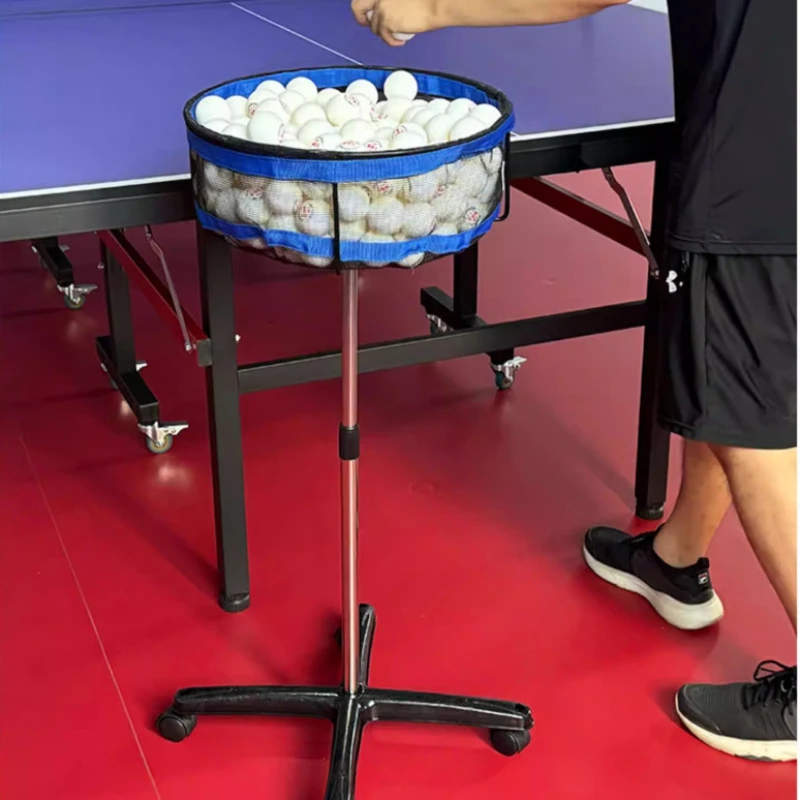 

Adjustable Table Tennis Multi Ball Frame Large Capacity Ping Pong Picking Cart Movable Ball Picker Portable Sports Accessory