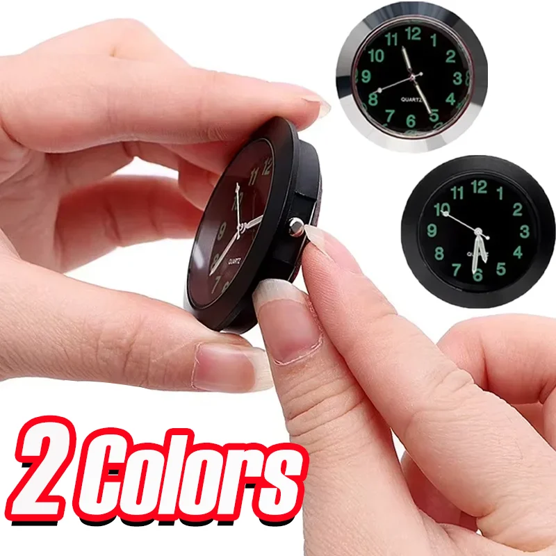 Car Internal Mini Clock Luminous Sticker Hot-selling Self-adhesive Digital Watch Clocks Decorated Stickers Auto Accessories