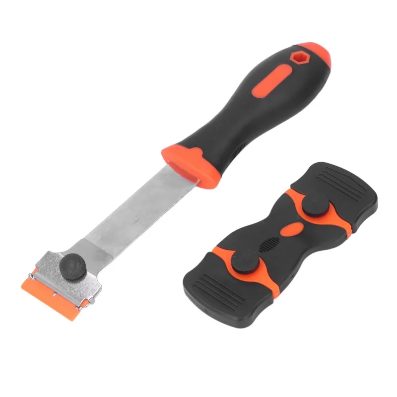 32 Pcs/Set Razor Blade Scraper Kit Long Handle And Double Edged Scrape Knives With Blades For Wall Glass