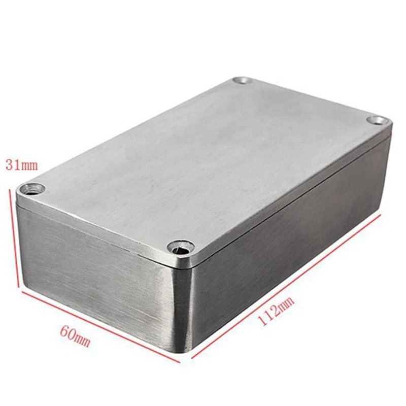 5PCS Guitar Effects Pedal Aluminum Stomp Box Enclosure 1590B Die Cast Aluminum Box