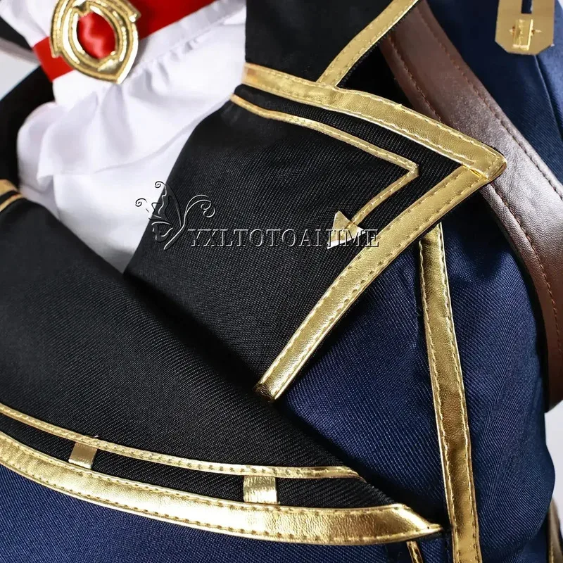 LOL 케이틀린 키람만 코스프레 바이올렛 아케인: 게임 케이틀린 필트오버의 보안관 바이올렛 코스프레 의상 가발 할로윈