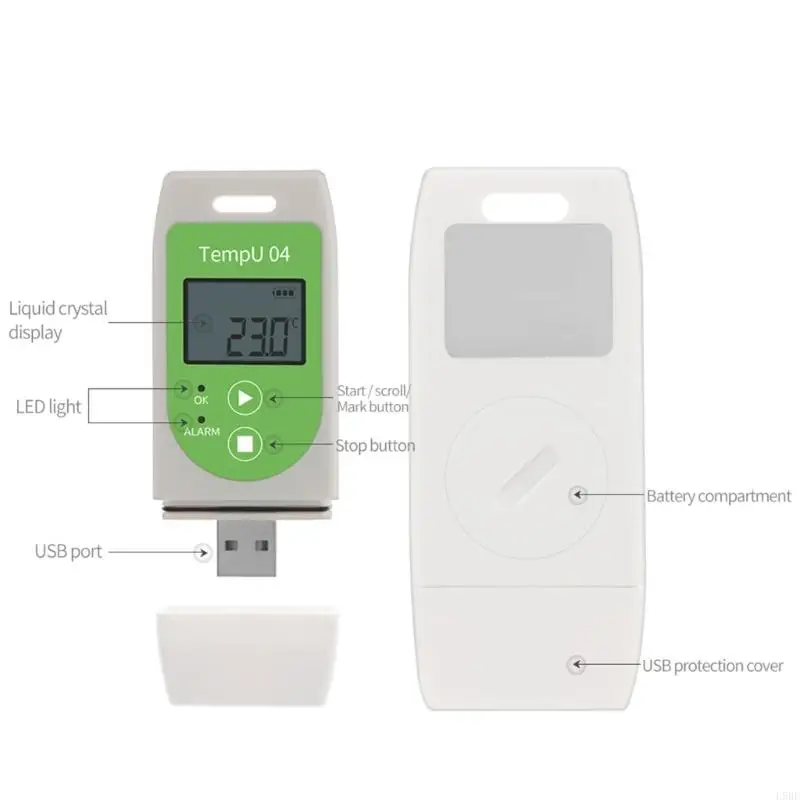 L9BE High Accuracy USB Temperature Data Logger with Large Storage and Digital Display