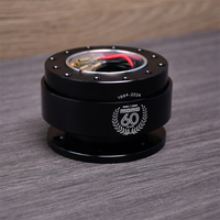 Aluminum Car Auto Steering Wheel Quick Release Hub Adapter Snap Off Boss Kit With 60th Anniversary