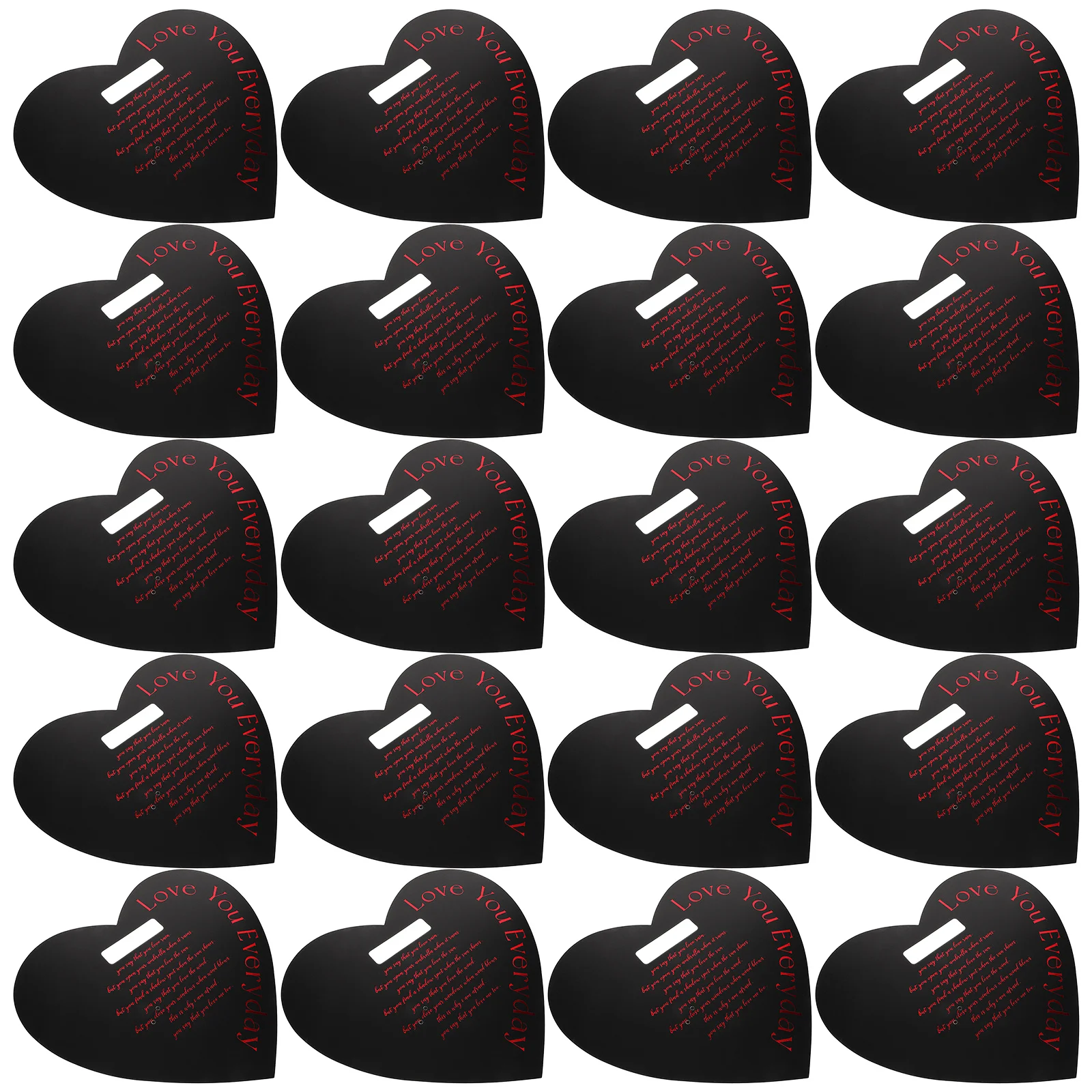 

20Pcs Heart Shaped Flower Tote Handheld Single Rose Valentine's Day Floral Packaging Supplies Bouquet Holder