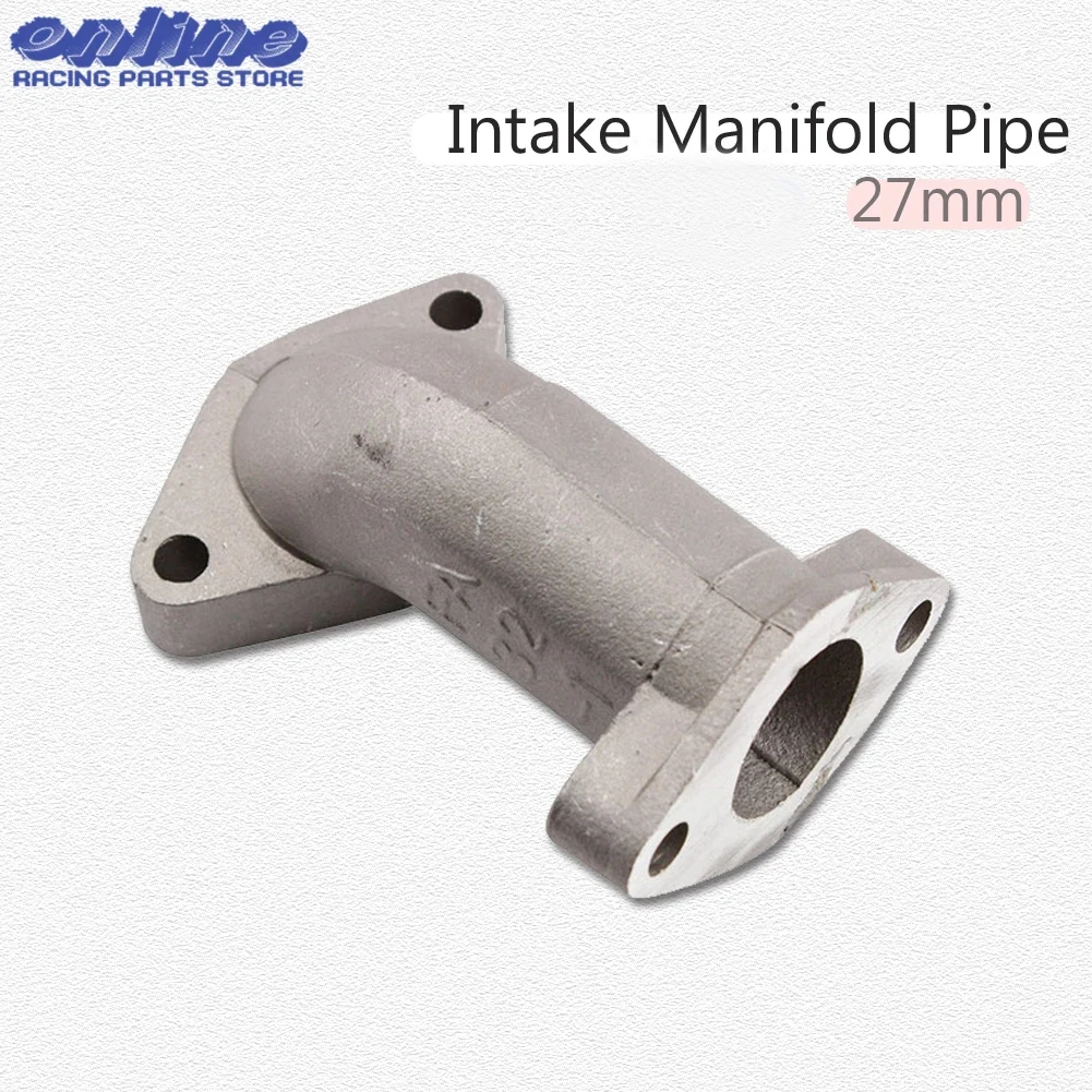 22mm 27mm Carburetor Intake Manifold Pipe Aluminum Intake Manifold Pipe FA32-1 For ZS125 ATV Pit Dirt Bike Go Kart JQ126  2JQ117