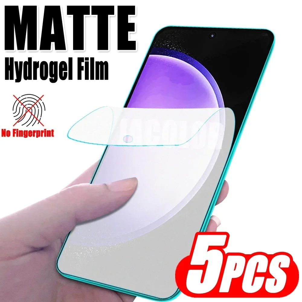 

5pcs Matte Hydrogel Film For Samsung Galaxy S23 FE Plus Ultra Samsun Galax S 23 23Ultra 23Plus 23FE Watery Screen Protector 600D