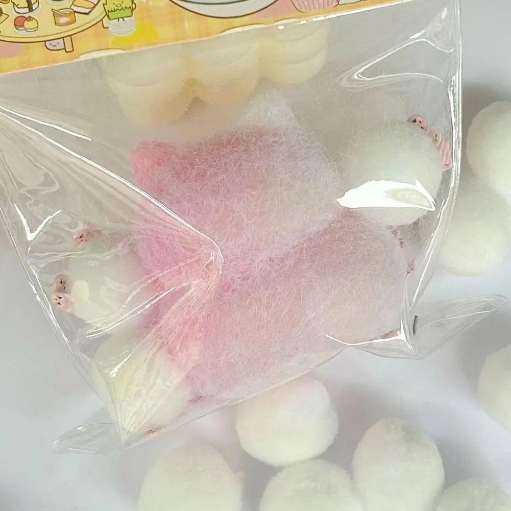 1 stücke niedlich handgemachte diy Fuzzy Stress Release Geschenk Squeeze Spielzeug e3u1