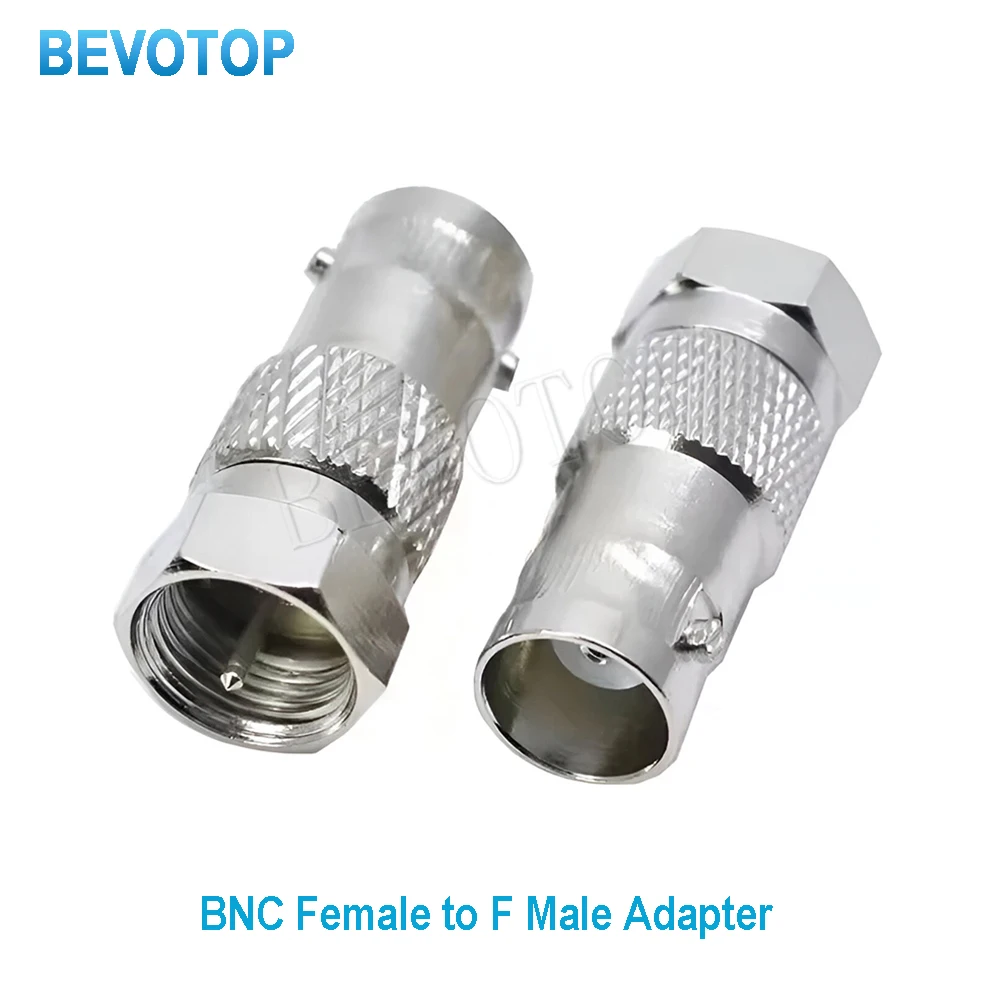 10PCS Q9 BNC to F TV Male to Female Jack Straight Connector RF Coaxial Adapter Converter for Audio Video Cables