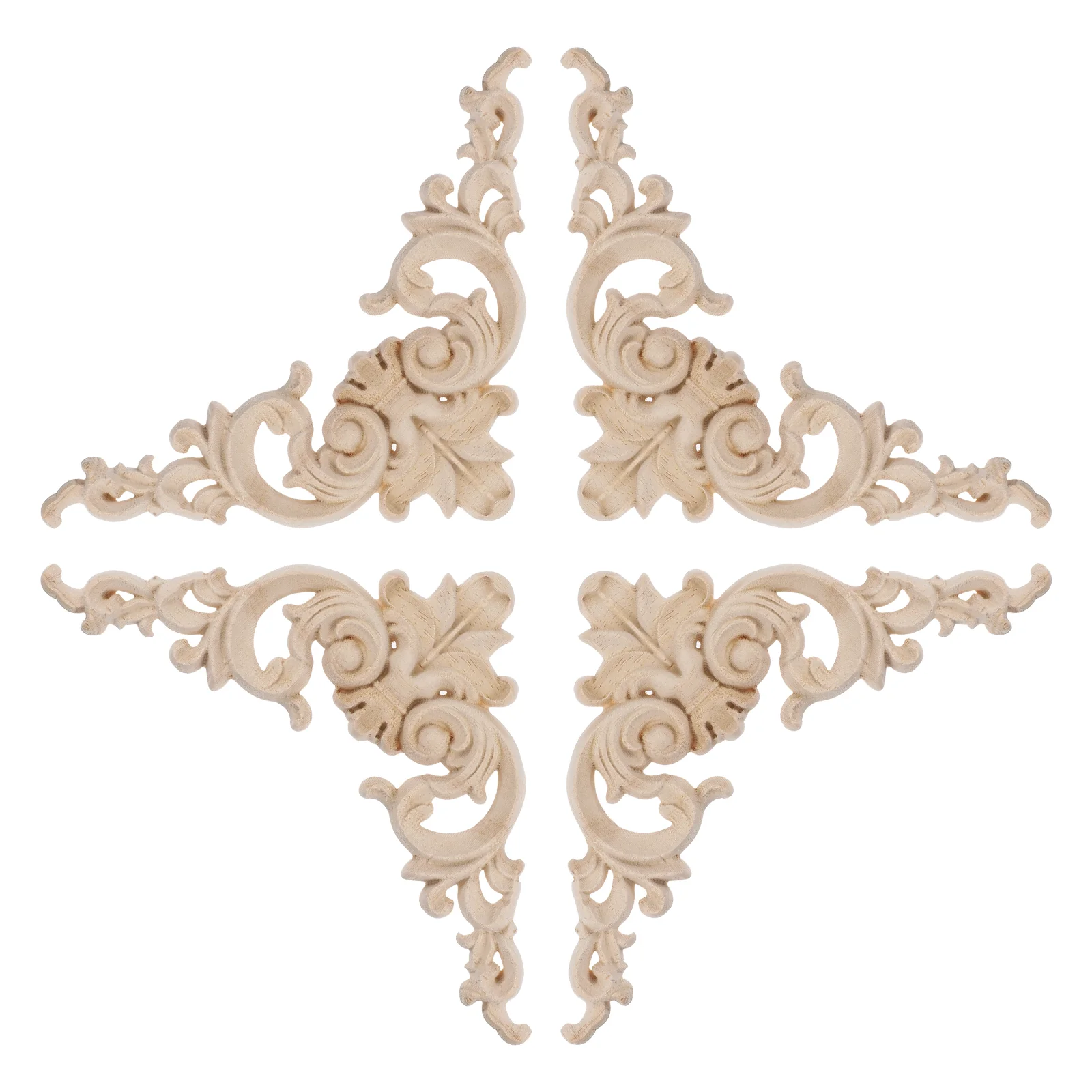 

Wood Carving Decoration Decals Bamboo Wall Living Room Unpainted Carved Applique