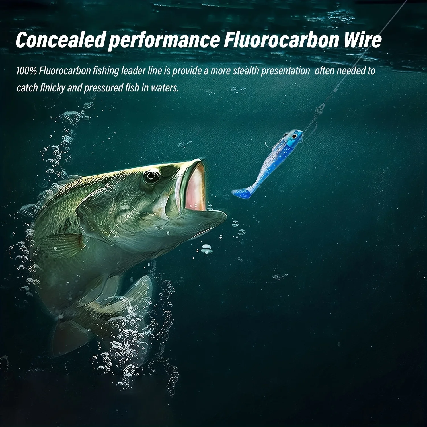 Líder de fluorocarbono 100% con giratorios – Agua dulce y salada - imagen 5