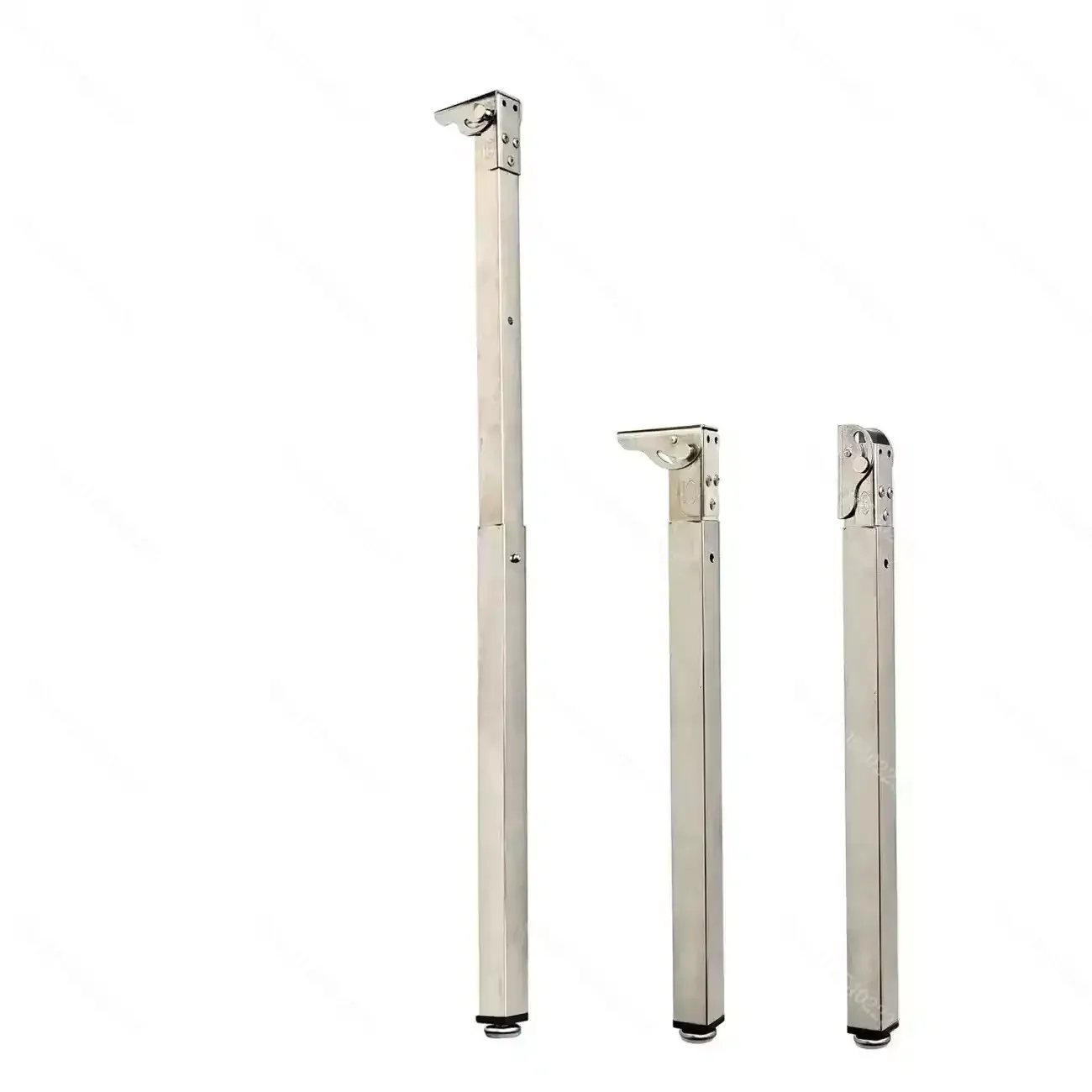 Stainless Steel Cassette Folding Retractable Foot RV Bar Dining Table Legs Push-Pull Speed Adjustment Portable Accessories