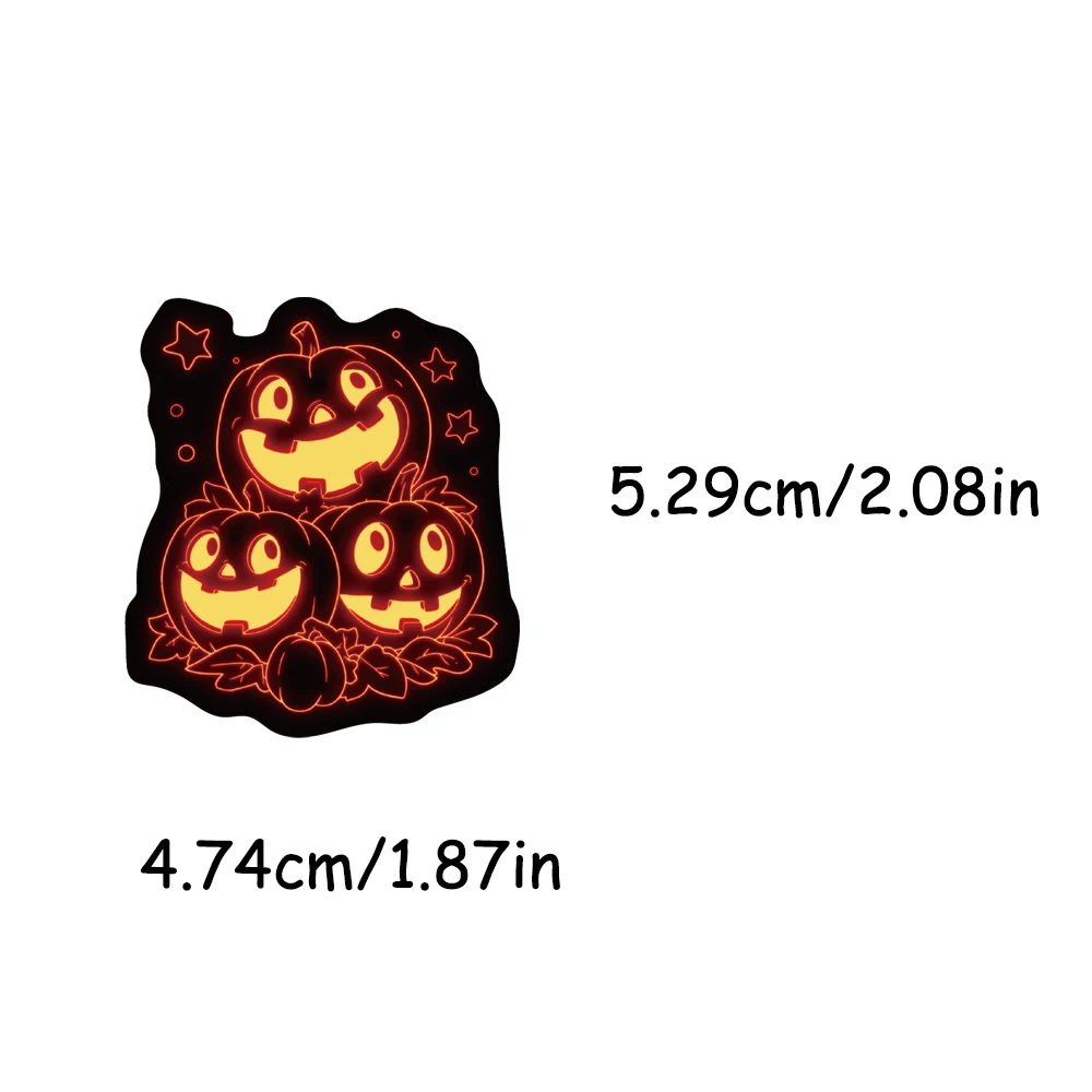 50PCS Cartoon Neon Halloween Graffiti Sticker Fun Creative Decoration Phone Case Water Cup Laptop Guitar Gift Collection Sticker