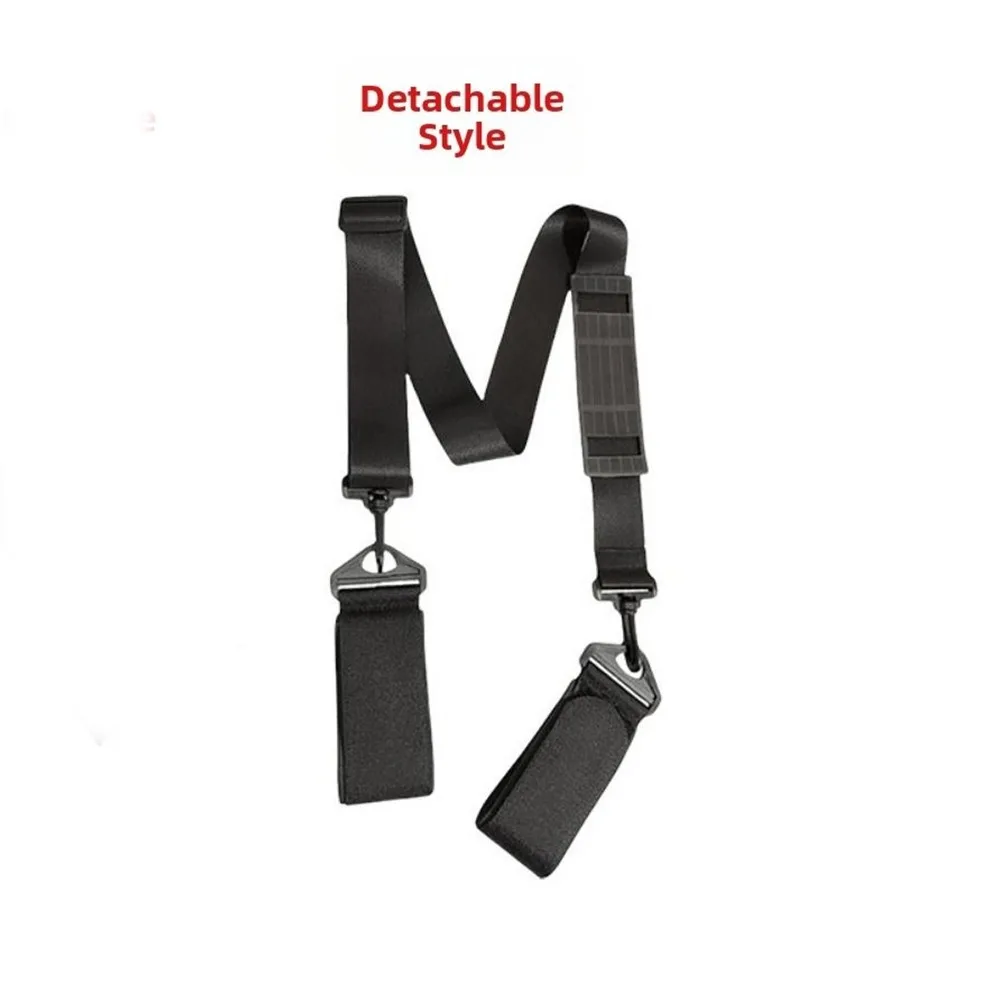 Adjustable Snowboard Carry Strap Hand-held Design Black Ski Carrier Strap Plastic Buckle Fixed Strap Ski Shoulder Strap