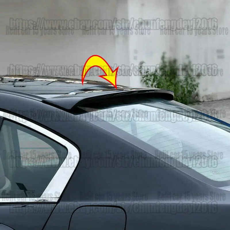 For 2008 2009 2010 2011 2012 HONDA ACCORD 8TH Gen SEDAN Black Car Rear Window Roof Spoiler car assecories