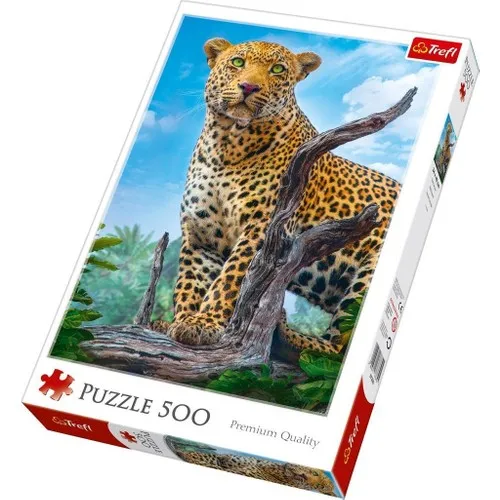 Trefl Puzzle Wild Leopard 500 Piece Jigsaw Puzzle