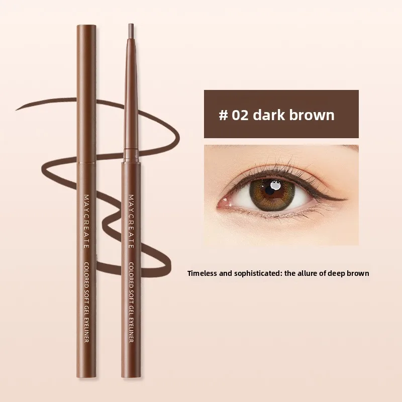 قلم جل تحديد العيون فائق النعومة لتحديد الخط الداخلي والخارجي الدقيق. مقاوم للماء والعرق ولون طويل الأمد.