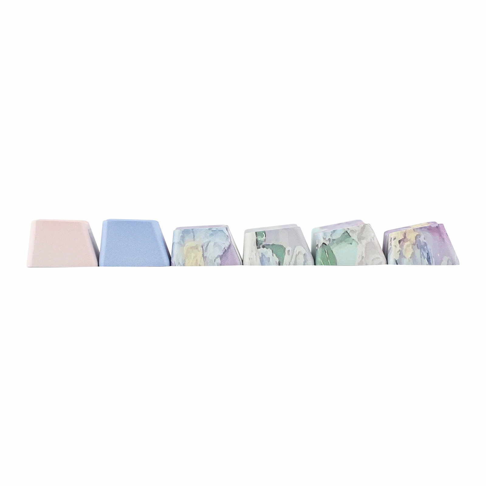 Juego de teclas violetas KiiBOOM, 133 teclas, perfil OEM, juego completo de teclas PBT para teclado mecánico para jugar
