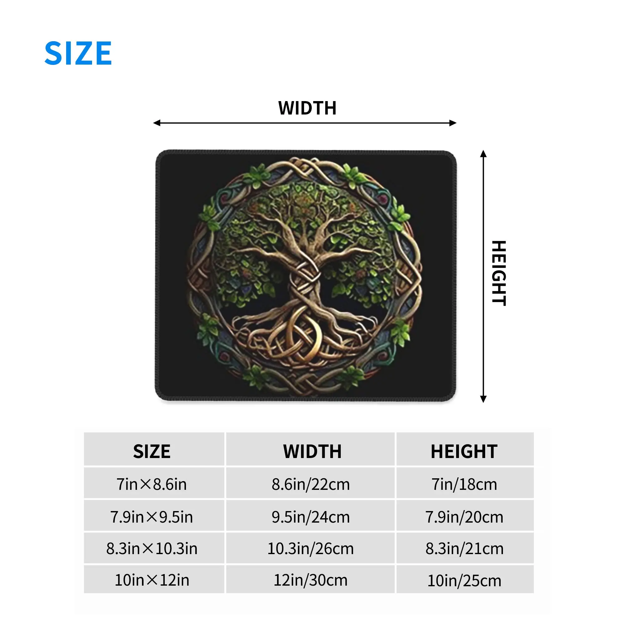 Biblical World Tree Of Life Mouse Pad Computer Keyboard Mouse Mat Gamer PC Laptop Desk Mat Office Accessories Table Mats