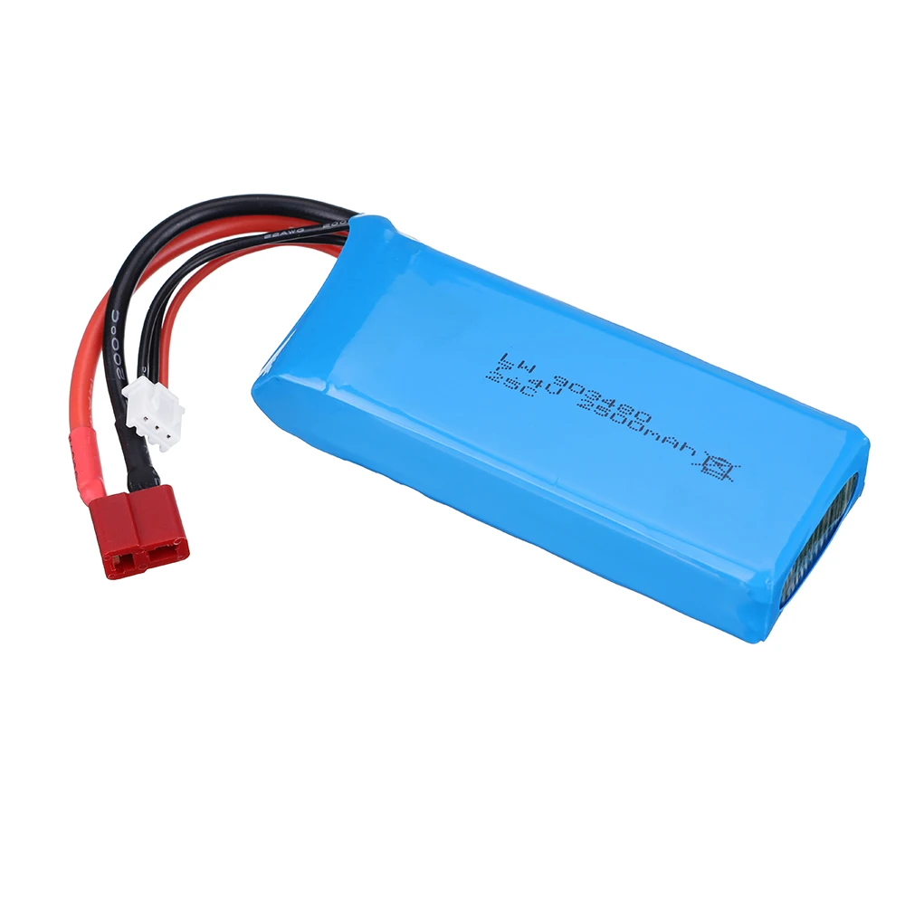 Bateria Lipo 2S 7.4V 2500mAh 25C do Wltoys144001124016124017124018124019104001 12428 RC akumulator do wyścigów terenowych