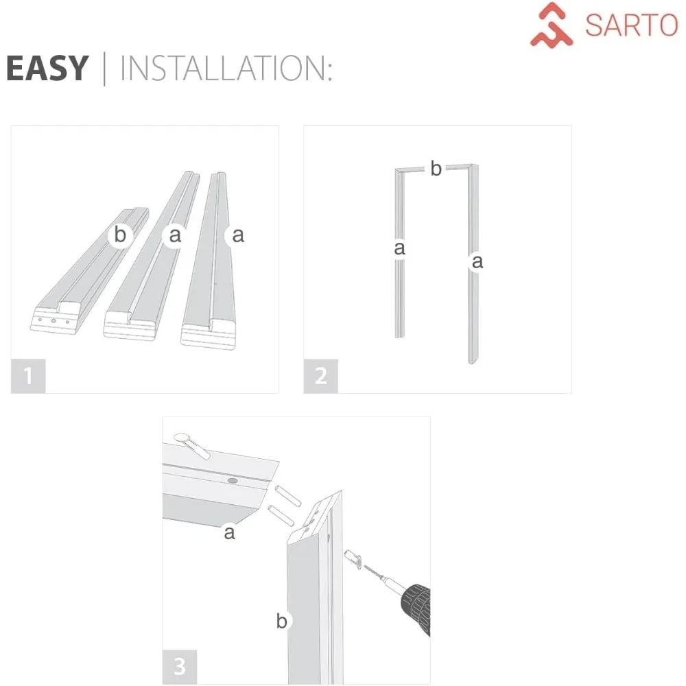 Vidrio esmerilado sólido de la puerta francesa 32x84 pulgadas, manija regular única de los acabados del marco del panel |   Puertas resistentes del dormitorio del baño