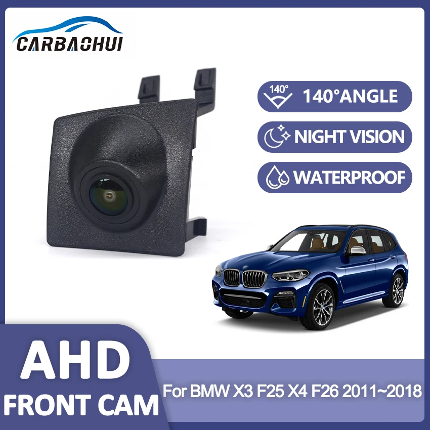 

HD CCD Car Front View Parking Night Vision Positive Waterproof Logo Camera For BMW X3 F25 X4 F26 2011~2017 2018