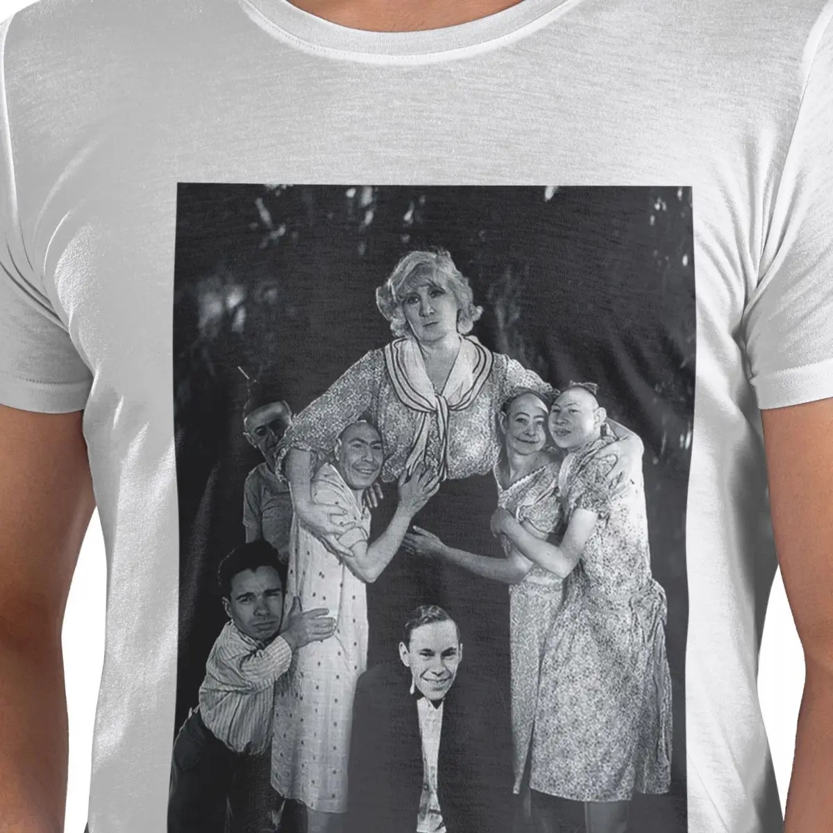 

Freaks 1932 Gobble We Accept Her One Of Us 100% Cotton T-Shirt Men's Funny T Shirts Men Round Neck Short Sleeve S-6XL