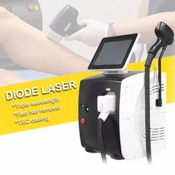 Newest Ice Titanium Permanent Hair Removal 3 Wavelength 755 808 1064nm Diode Machine Powerful Depilator Beauty Salon Use With CE