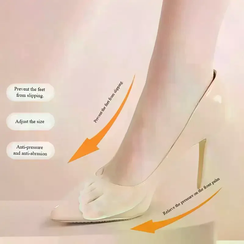 1Pair Useful Sole High Heel Foot Cushions Forefoot Anti-Slip Insole Breathable Shoes Lady Protection Foot Pad