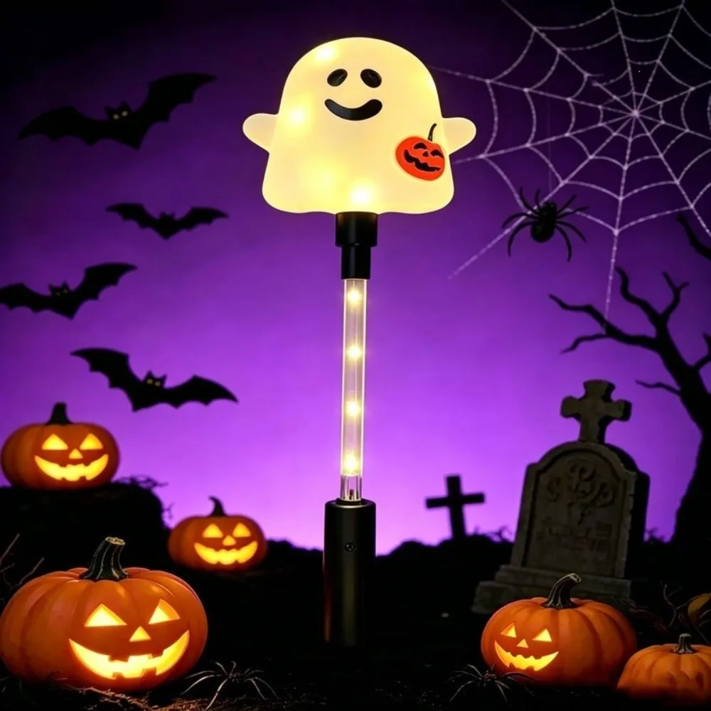 Pumpkin LED Glow Wands Cartoon Designs Battery Operated Glow Stick 3 Lighting Modes Portable Light Light Up Wand Party Favors