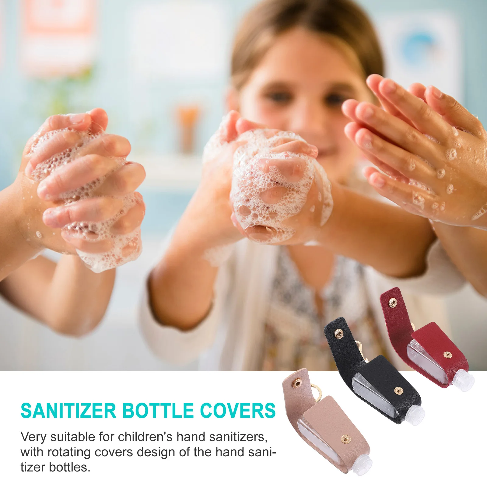 3er-Set 30 ml Reiseflaschen-Schlüsselanhänger, tragbar, leer, nachfüllbar, Handhalter für Parfüm, Lotion, Outdoor, Camping