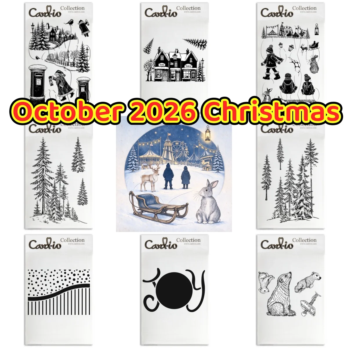 October 2026 New Magical Christmas Multibuy Collection Winter Clear Stamps Stencil For DIY Making Card Scrapbook Template Craft