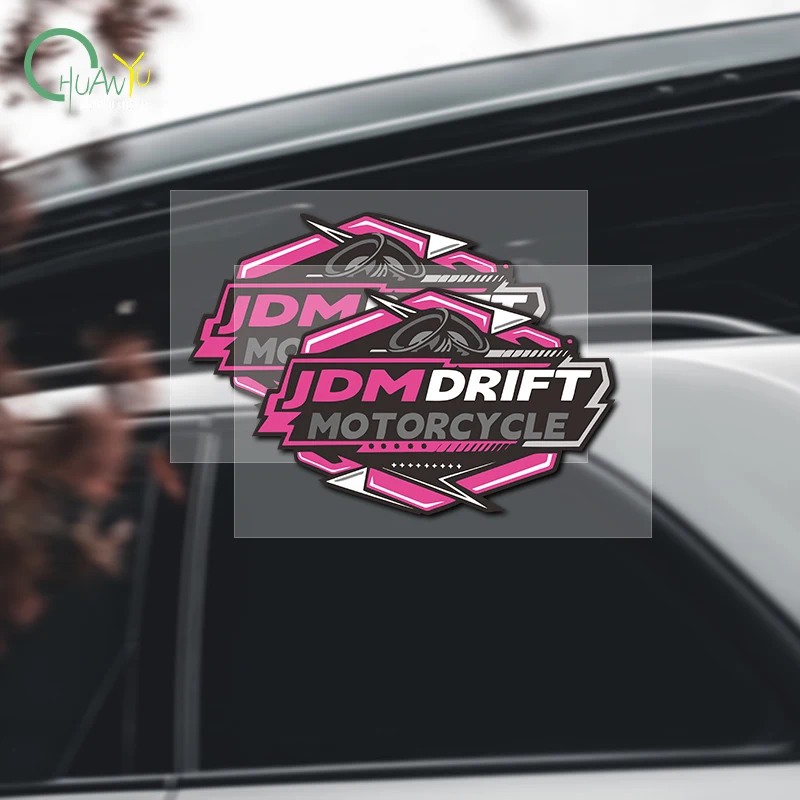 JDM Style Design Drift Culture Car Sticker Creative Scratch Covering Waterproof Reflective Body Decoration Sticker