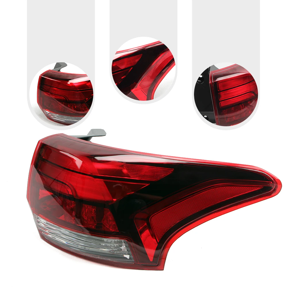 For Mitsubishi Outlander Left/Right Side Tail Lamp Rear Brake Light 2016-2019 Tail Lamp with Integrated Brake Function