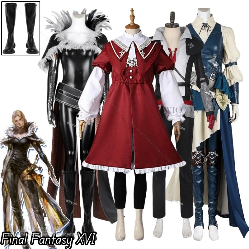 Laatste Fantasie Nieuwe Game Cosplay Kostuumkleding Uniform Cosplay Schoenen Battle Dress Performance Jurk Halloween Party Vrouw Man