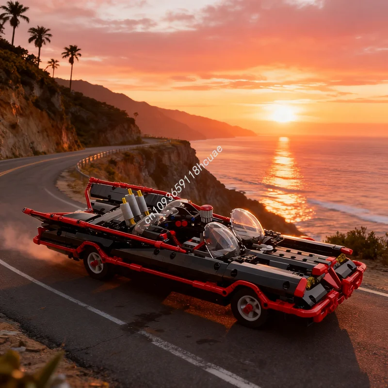 

1107pcs MOC Classic Batmobile Technical Model Building Blocks DIY Creative Toy Idea Christmas Gift Education Brick Kids Birthday