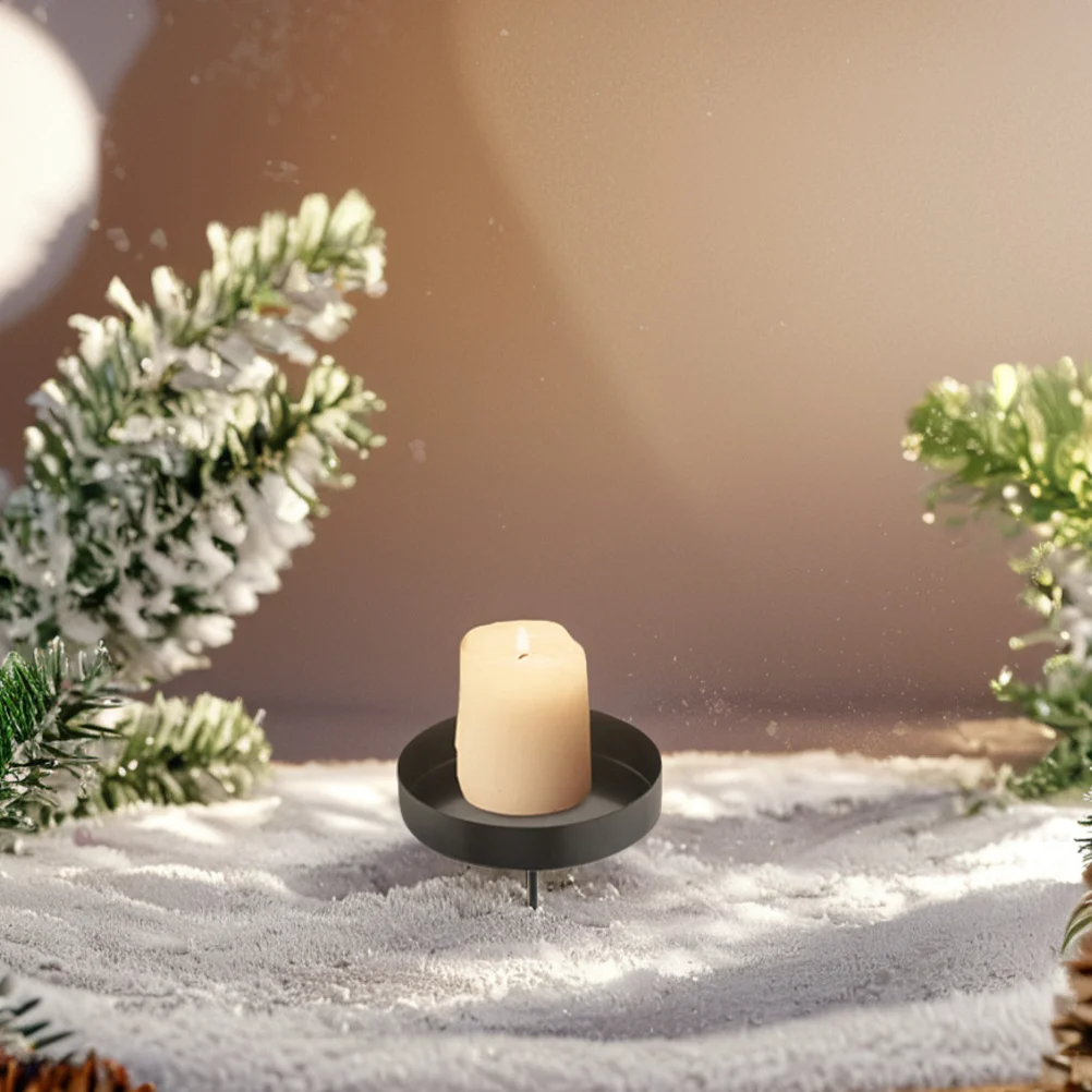 

6Pcs French Style Holder Tray Sturdy Iron Pedestal for Festival Decor Bedroom Decor Accessory Set