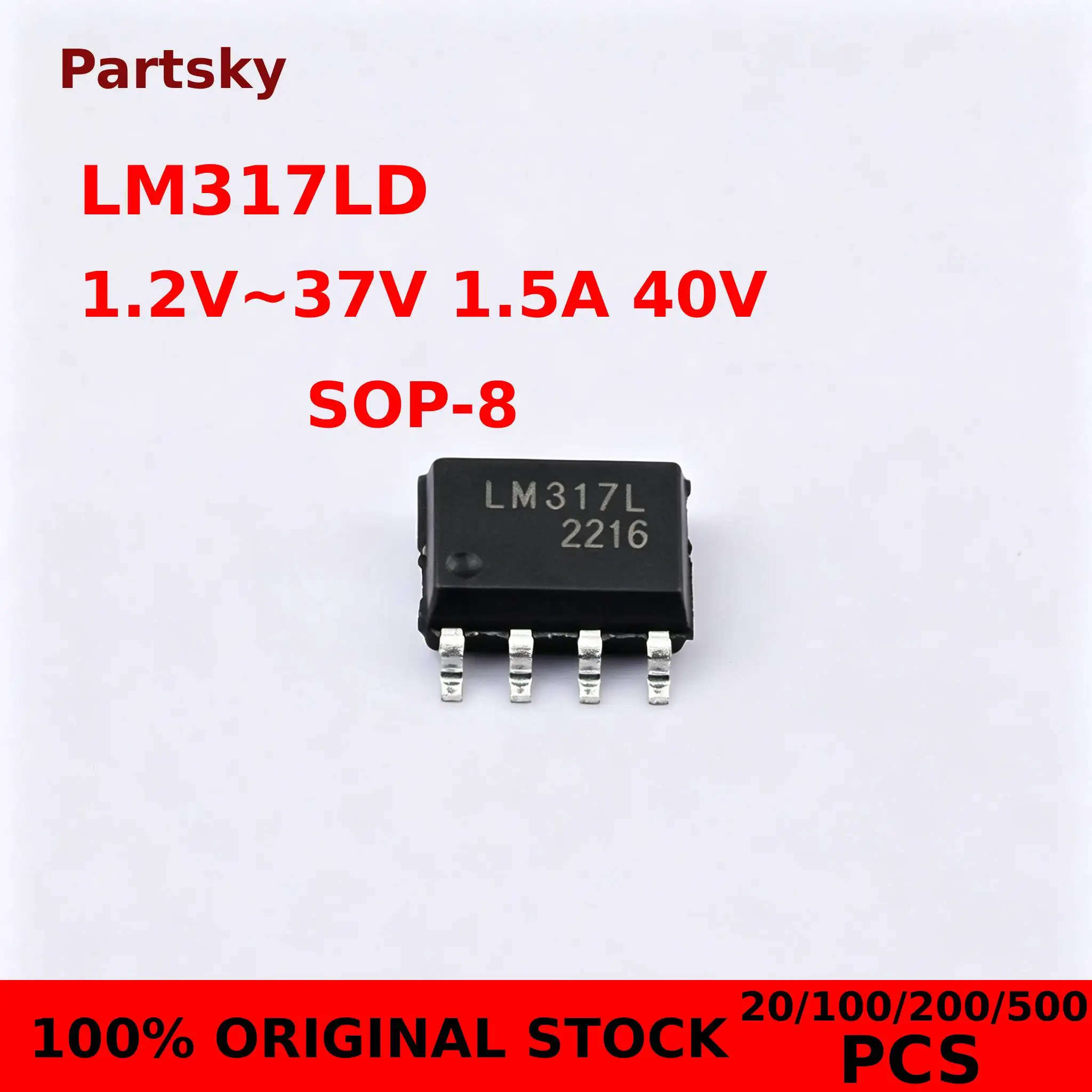 20/100/200/500pcs NEW LM317LD LM317 SOP-8 LM317L SOP8 Three-terminal Adjustable Voltage Regulator Chip IC NEW ORIGINAL IN STOCK